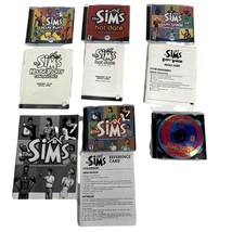 Lot Sims PC Versions House Party Livin&#39; Large Hot Date Theme Park Untested - £14.81 GBP