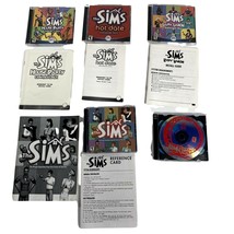 Lot Sims PC Versions House Party Livin&#39; Large Hot Date Theme Park Untested - £14.34 GBP