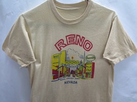 Vintage 70s 80s Harrahs Reno Hotel Casino Single Stitch Shirt USA Made Rare - £73.22 GBP