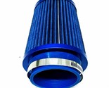 Tirol T11649 Blue Cold Air Intake Filter Round Tapered Mini Power Stack ... - £12.99 GBP