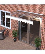 DA7934C Crystal Polycarbonate Door Awning 79&quot;x34&quot; for Masonry Walls - $6,827.21 MXN