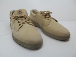ECCO Soft Women Beige Suede Lace Up Sneakers Size US 9.5 EUR 40 Made In Portugal - £23.17 GBP