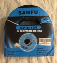 SANFU Polyurethane(PU) Reinforced 1/4”ID x 50ft Air Hose for Air compressor  - £15.89 GBP