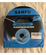 SANFU Polyurethane(PU) Reinforced 1/4”ID x 50ft Air Hose for Air compres... - £15.75 GBP