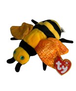Buzzie the Bee Retired TY Beanie Baby 2000 PE Pellets Excellent Cond Yellow - £5.35 GBP