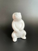 Vintage Pottery Whimsical Sitting Polar Bear Figurine Funny Sculpture Statue #1 - £15.91 GBP