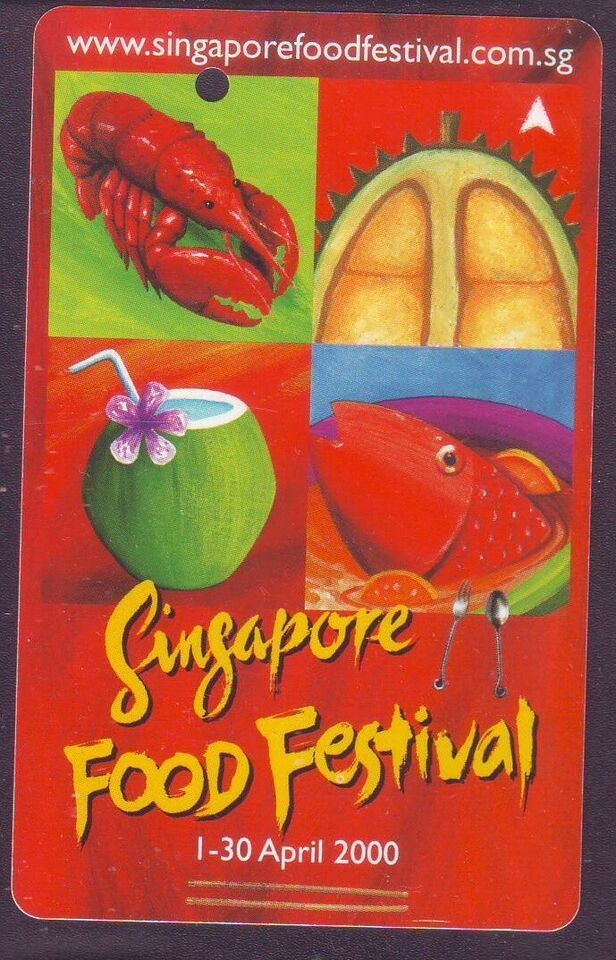 Singapore Food Festival 2000 S&#39;pore SMRT Train Card - $14.00