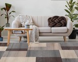 Excellent Indoor 8&#39; X 10&#39; Area Rug In A Mid-Century Modern Geometric, Grey. - $131.96
