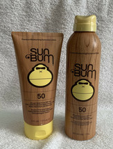 2 Sun Bum Suncreen SPF 50 Suntan Lotion &amp; Spray 6 oz Water Resistant 80 mins - £19.74 GBP