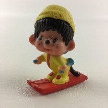 Monchhichi Skiing Monkey PVC Figure Collectible Toy Vintage 1979 Sekiguchi - £11.98 GBP