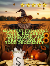  *Harvest Mindset Scarecrow Spell Financial Resilience Bountiful Prosper... - $15.29