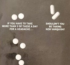 1966 Vanquish Pain Relief Medicine Tablets Headache Advertisement Medica... - $369.57 MXN