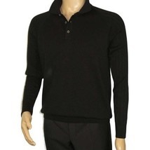 Men's Sweater Knit By BRANGO Turkey Polo Neck Cotton Blend 21228 Black image 9