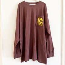 NWOT San Diego Padres Fanatics Solid Back Hit Long Sleeve T-Shirt Brown MLB 4XL - £40.59 GBP