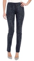 NYDJ Womens Alina Floral Denim Skinny Jeans Size 16 Color Black - £50.23 GBP