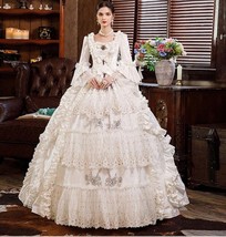Customizable Deluxe European Medieval Victorian Costume Dress Women PrincesCospl - £435.43 GBP
