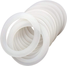 12 Pack Rubber Seals for Glass Jars, Replacement Silicone Gasket Seal Ring, Sili - £8.09 GBP