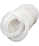 12 Pack Rubber Seals for Glass Jars, Replacement Silicone Gasket Seal Ri... - £7.96 GBP