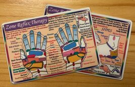 Zone Hand and Foot Reflexology Wallet Card! - $2.92
