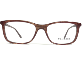 Versace MOD. 3197 5103 Eyeglasses Frames Burgundy Red Black Striped 53-17-140 - £82.09 GBP