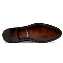 John Classic Oxford Woven Calfskin Genuine Caiman Crocodile Brown image 5
