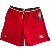 NEW NFL TEAM APPAREL TEAM LOGO SAN FRANCISCO 49ERS MEN&#39;S SHORTS SIZE XXL - $15.79