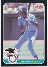 JUMBO 1987 Donruss Action All-Stars Large Baseball Card Tony Fernandez #35 - £1.54 GBP