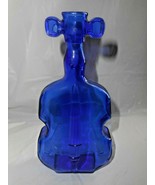Cobalt Blue Glass Violin Cello Ivy Starter Vase #5 Excellent Shaped Nice... - £17.15 GBP
