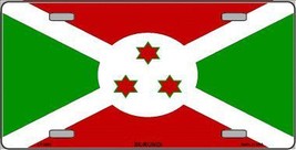Burundi Flag Metal Novelty License Plate - $18.95