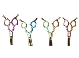 6 Inch Colorful Curved Shears For Dog Grooming Light Weight Ergonomic De... - £98.51 GBP+