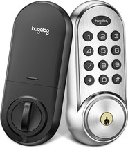Chrome Hugolog Deadbolt Lock Electronic ,Keypad Keyless Entry Door Lock New - $54.99