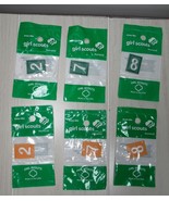 Girl scout &amp; Daisy numeral number patch choice 2 7 8 green yellow - £2.35 GBP