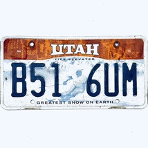  United States Utah Greatest Snow On Earth Passenger License Plate B51 6UM - $11.87