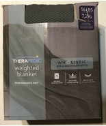 Therapedic® 16lb. Jersey Knit Weighted Blanket in Navy Open Box - £77.24 GBP