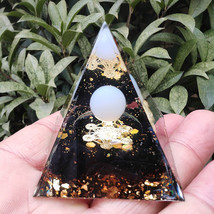 Natural Orgonite Pyramid Reiki Amethyst Energy Healing Chakra Meditation... - $11.99