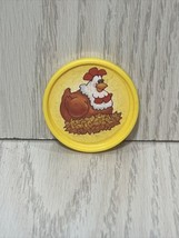 Fisher Price Barnyard Bingo game replacement piece yellow hen chicken co... - $4.94