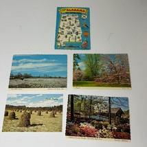 Lot of 5 Alabama Postcards Covered Bridge Cotton dogwood Unposted Unused - $88.49 MXN