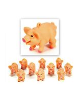 LOT OF 10 SOFT PLASTIC PIGS Small Tiny Toy Craft Gift NEW Little Farm An... - $108.71 MXN