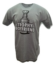 Trophy Boyfriend Adult Gray Plus/Minus Hockey T-Shirt in sizes Medium - ... - £15.92 GBP