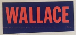 Vintage George Wallace Sticker Blue Spelled Out - $4.94