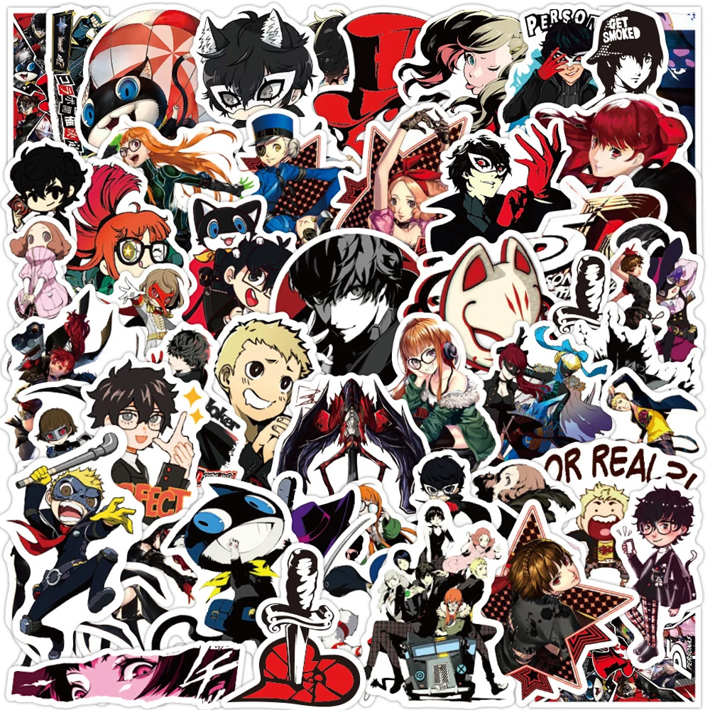 10/30/50PCS Persona 5 Game Stickers Laptop Guitar Luggage Frie Skated Waterproof - £60.35 GBP