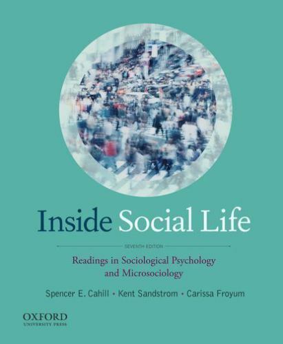 Primary image for Inside Social Life Readings in Sociological Psychology Cahill, Spencer Sociology