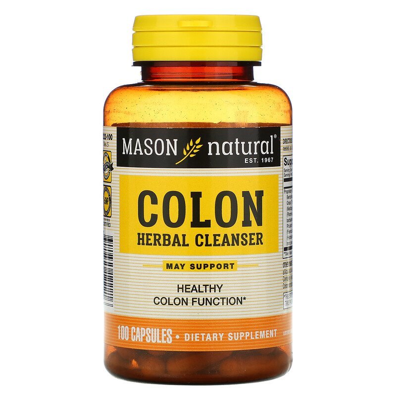 Mason Natural Colon Herbal Cleanser, 100 Capsules - $19.69