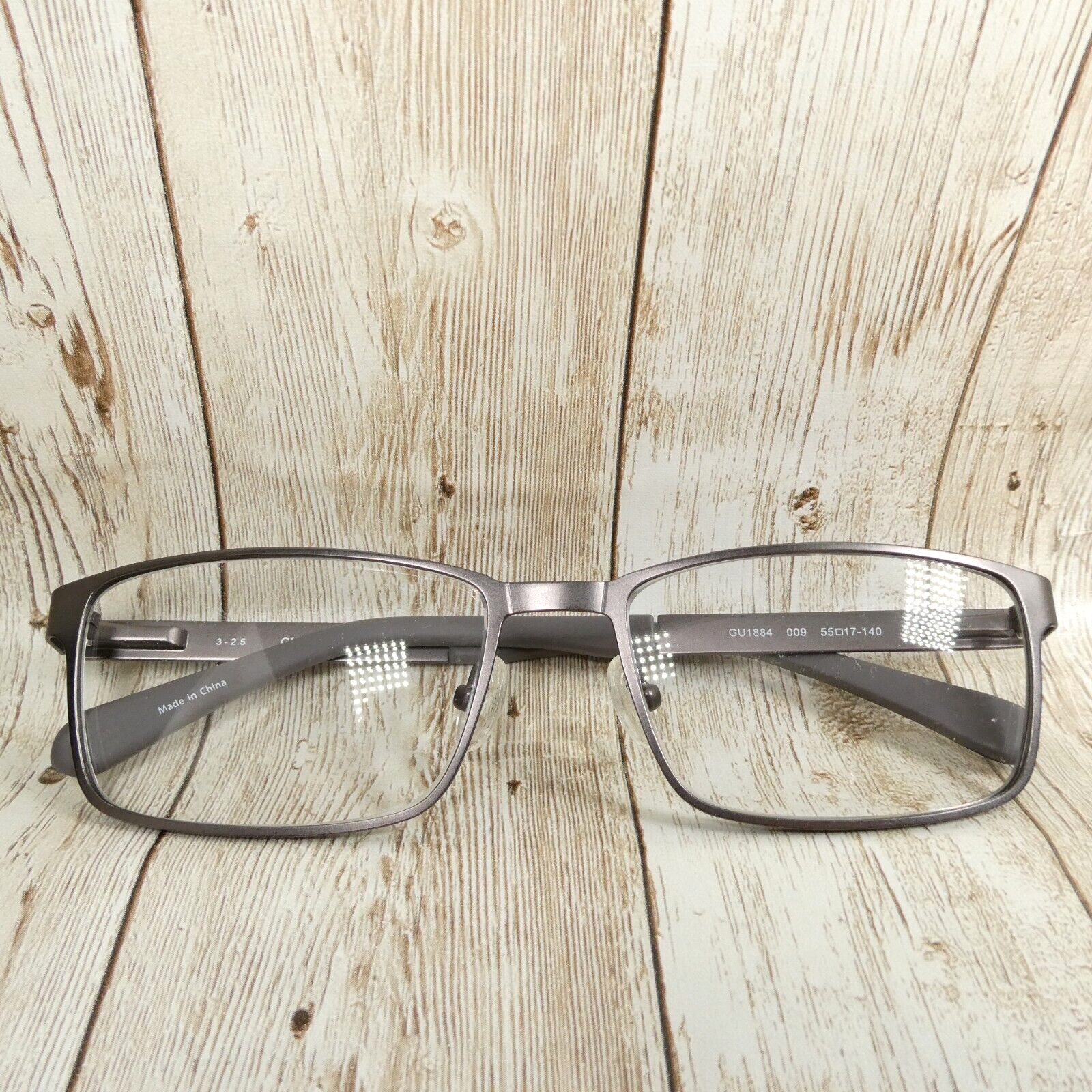 Guess Men's Gunmetal Rectangular Eyeglasses FRAMES ONLY - GU 1884 009 55-17-140 Item image 12