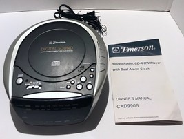 Emerson Compact Disc Clock AM/FM Stereo Radio Model CKD9906 With Owners Manual - £69.32 GBP