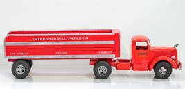 Smith-Miller Mack &quot;L&quot; Semi with Flatbed Delivery Trailer Circa 1940&#39;s - £1,568.78 GBP