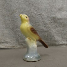 Vintage Royal Copley Porcelain Bird On Branch Figurine Yellow Blue - $22.50