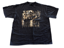 Vintage Metallica Band Cotton T-Shirt Black sz XL - $1,825.75 MXN