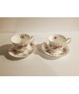 2 - Royal Albert Lavender Rose Tea Cups and Saucers England Bone China - £17.78 GBP