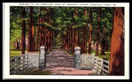 TENNESSEE Postcard - Nashville, Hermitage Entrance, President Jackson Home F32 - £2.33 GBP